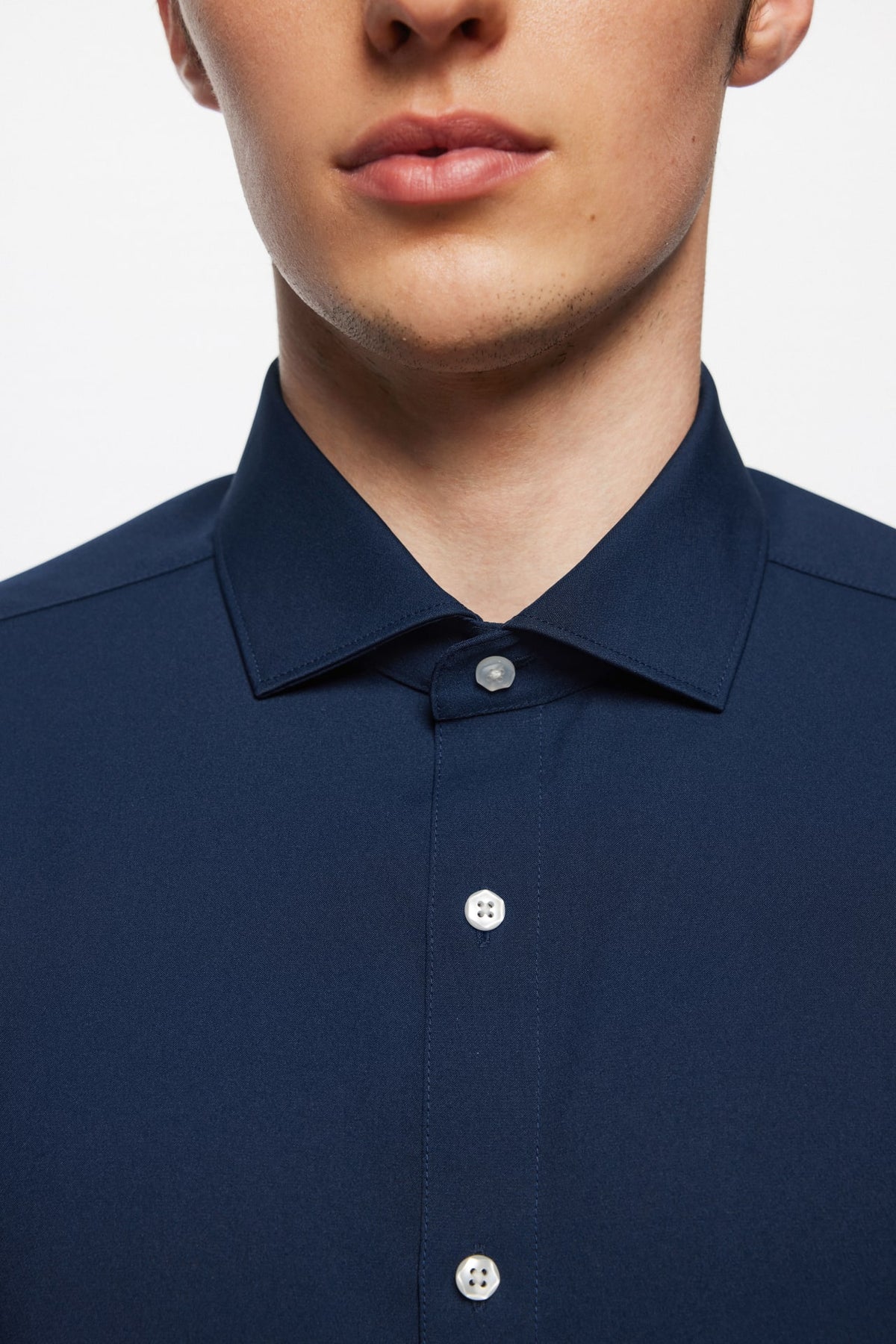 Non-Iron Dry Poplin Smart Fit Long Sleeve Shirt