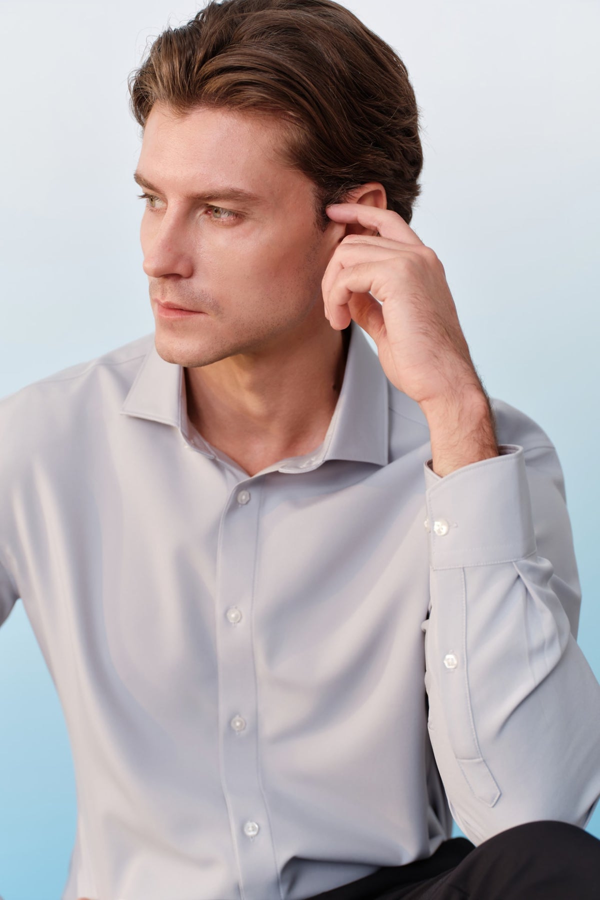 G2000 Shirts Non-Iron Dry Poplin Smart Fit Long Sleeve Shirt