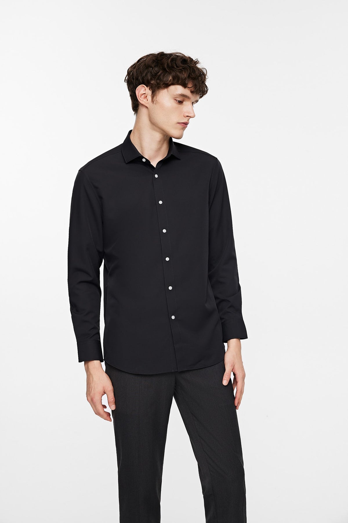 G2000 Shirts Non-Iron Dry Poplin Smart Fit Long Sleeve Shirt