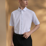 Non-Iron Dry Poplin Smart Fit Short Sleeve Shirt