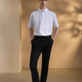 Non-Iron Dry Poplin Smart Fit Short Sleeve Shirt