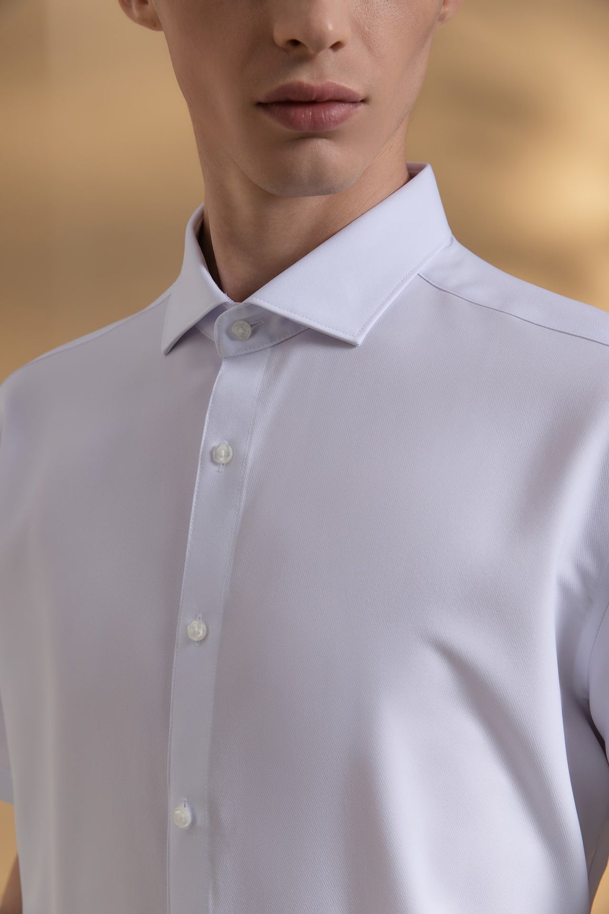 Non-Iron Dry Poplin Smart Fit Short Sleeve Shirt