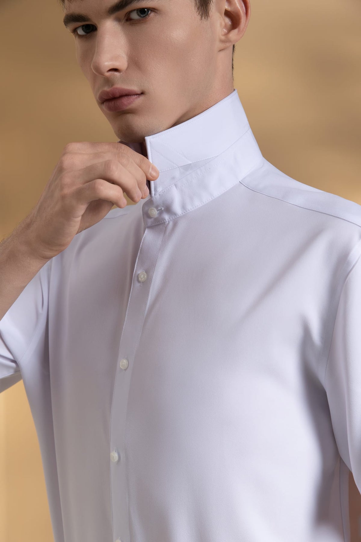 Non-Iron Dry Poplin Smart Fit Short Sleeve Shirt
