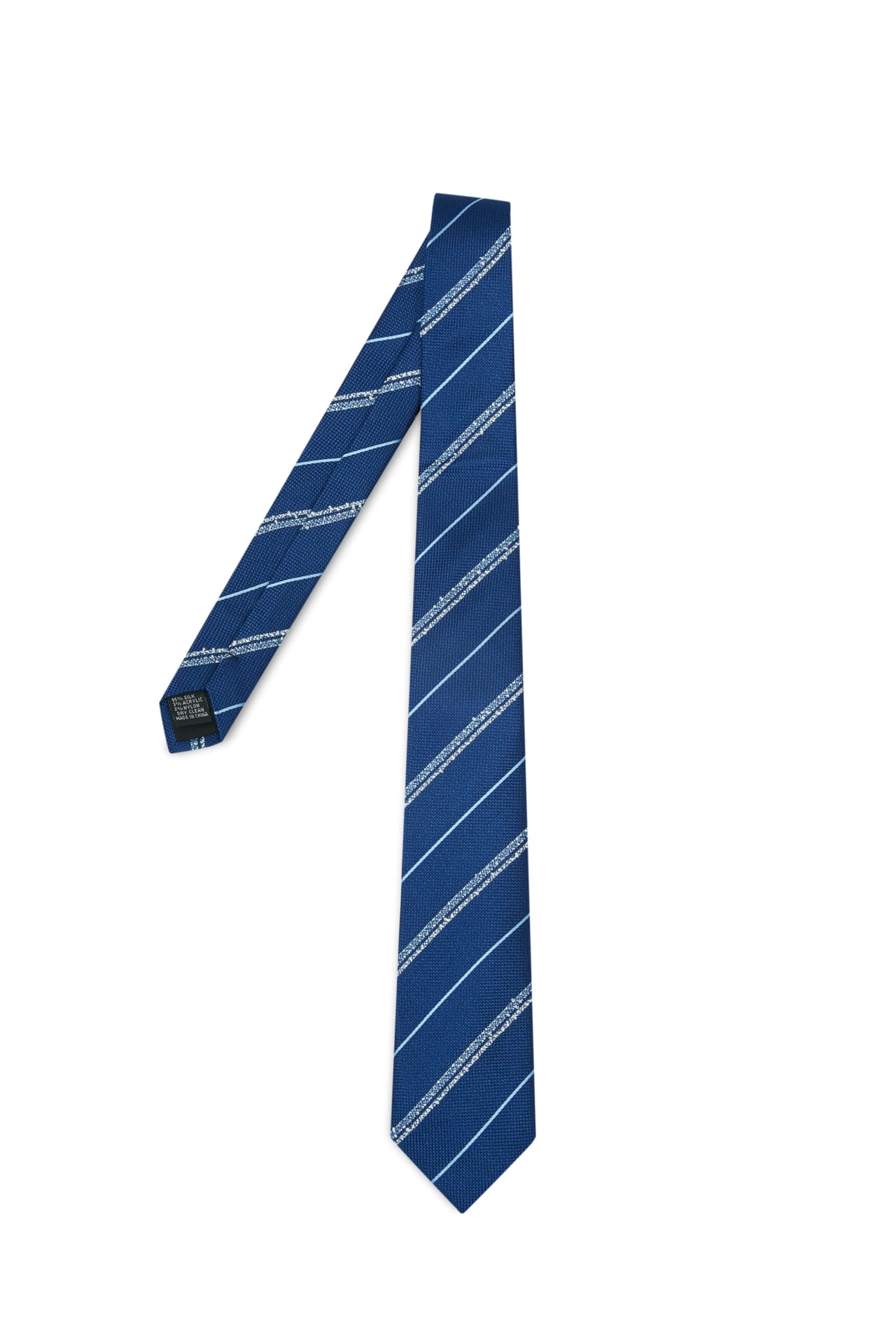 Silk Polyester Stripe Tie