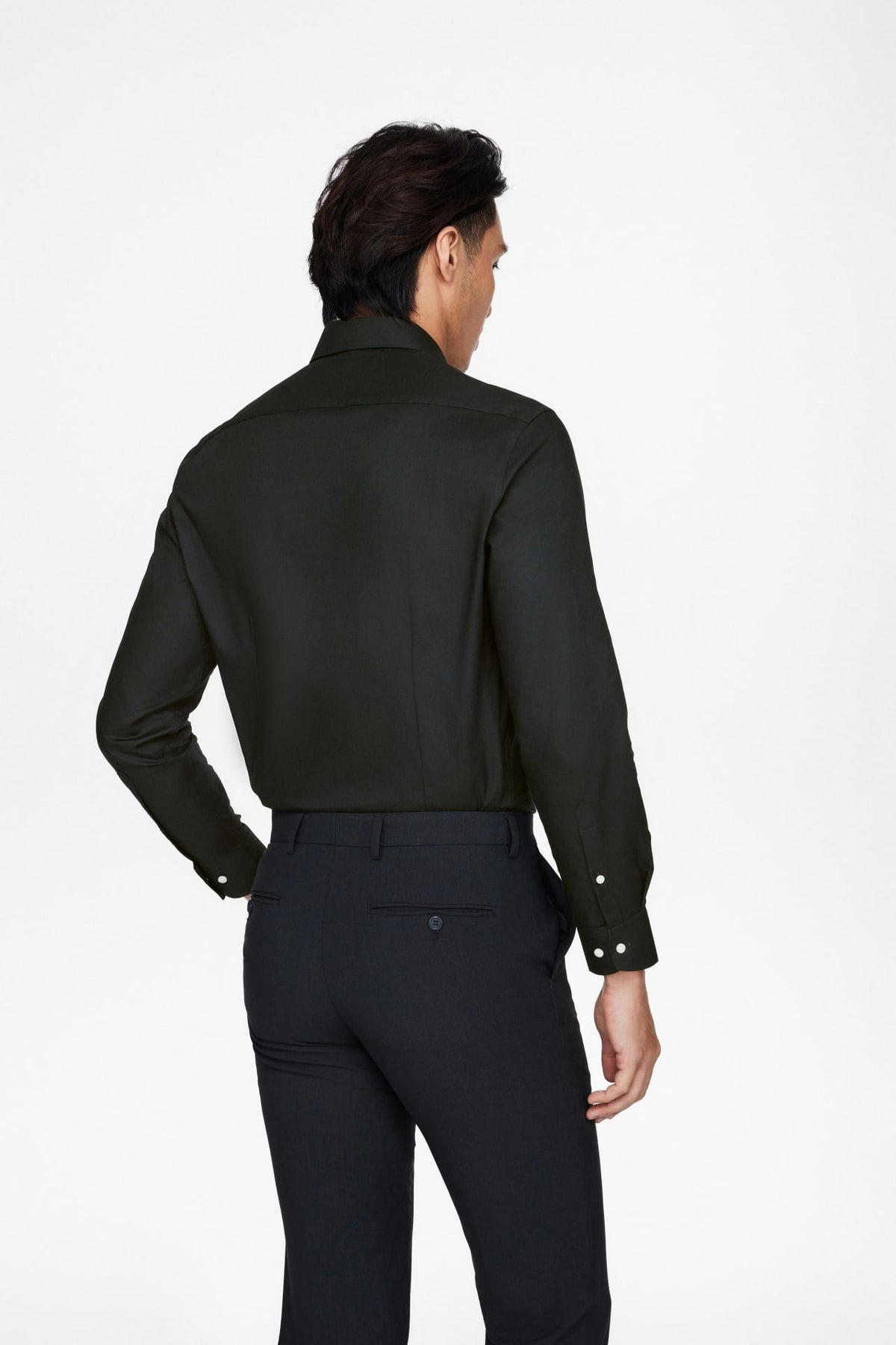 Easy Care Cotton Blend Oxford Smart Fit Long Sleeve Shirt