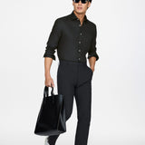 Easy Care Cotton Blend Oxford Smart Fit Long Sleeve Shirt