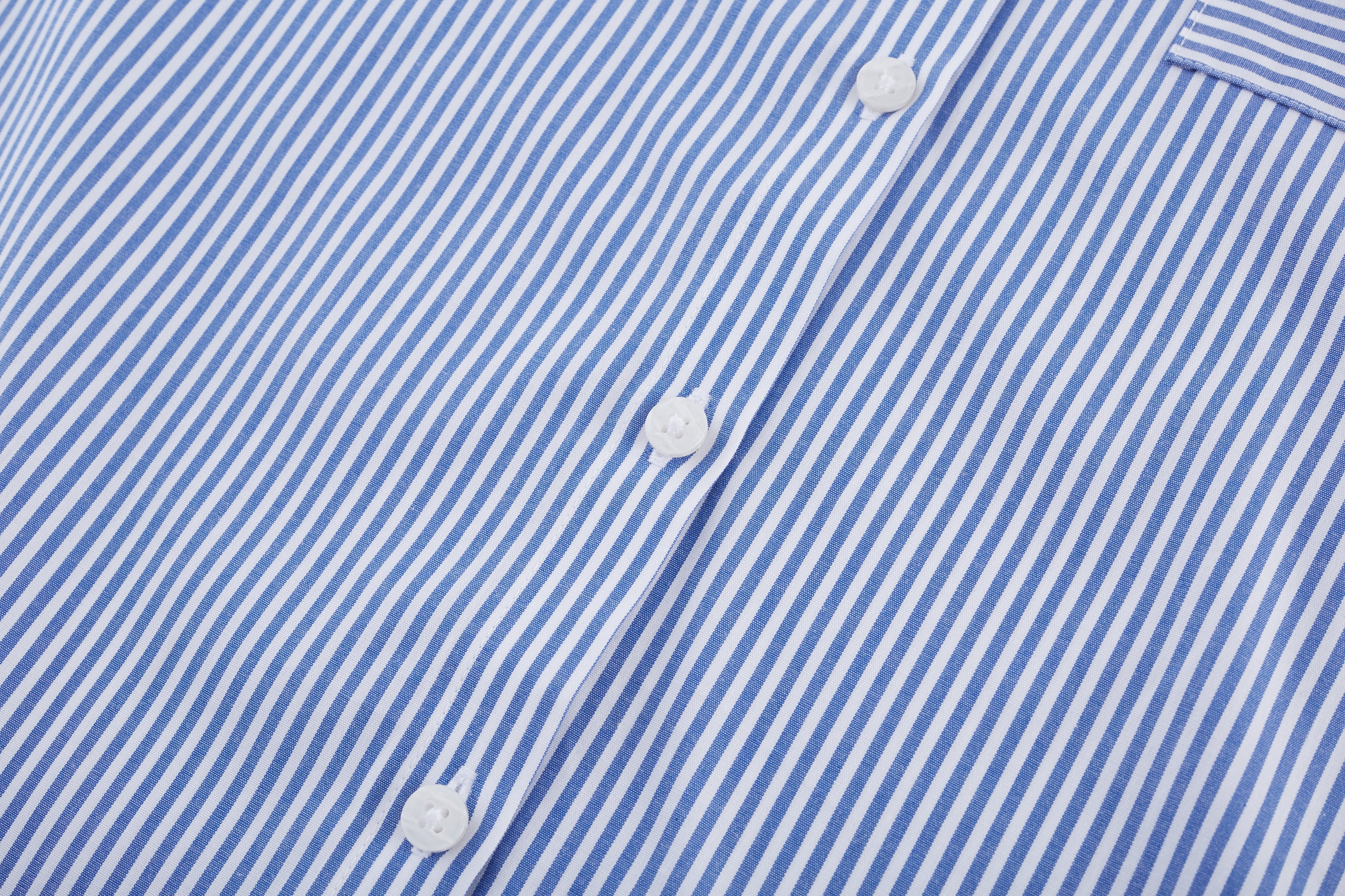 Ocean Cotton Rich Stretchable Stripe Poplin Shirt