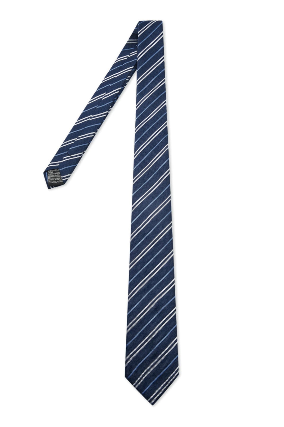 G2000 Neckties Silk Stripe Tie Deep Sea Wander