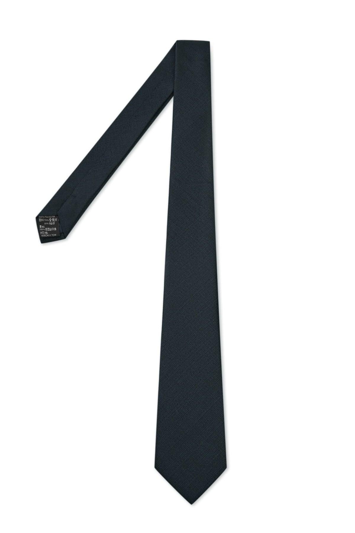 G2000 Neckties Silk Viscose Textured Tie Charcoal Echo