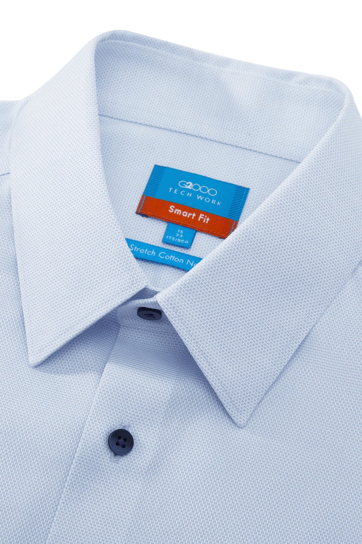 G2000 - Shirts - Non-Iron Cotton Stretch Smart Fit 2 Tone Shirt