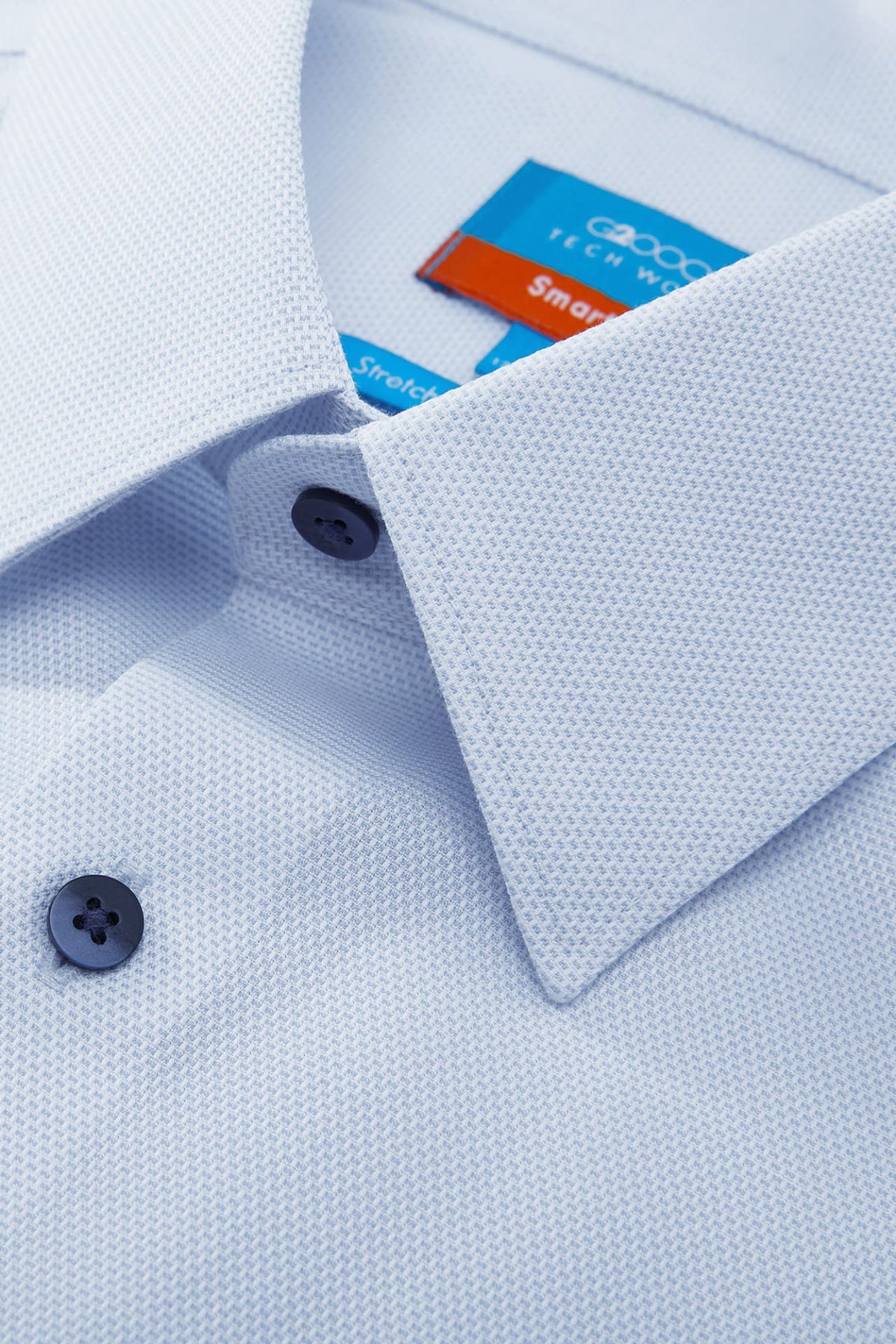 G2000 - Shirts - Non-Iron Cotton Stretch Smart Fit 2 Tone Shirt