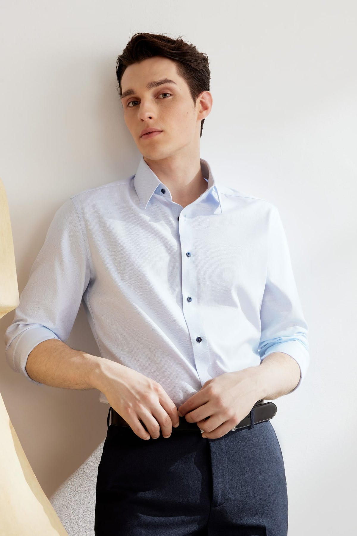 G2000 - Shirts - Non-Iron Cotton Stretch Smart Fit 2 Tone Shirt