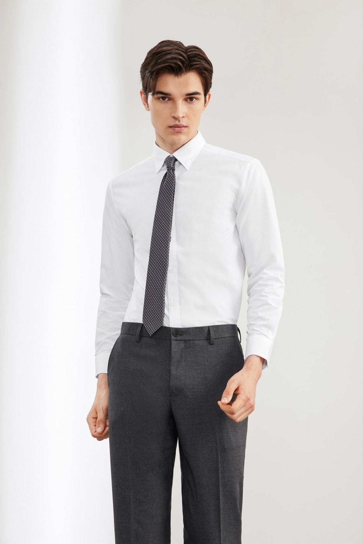 G2000 - Shirts - Non-Iron Easy Care Dot Texture Smart Fit Shirt