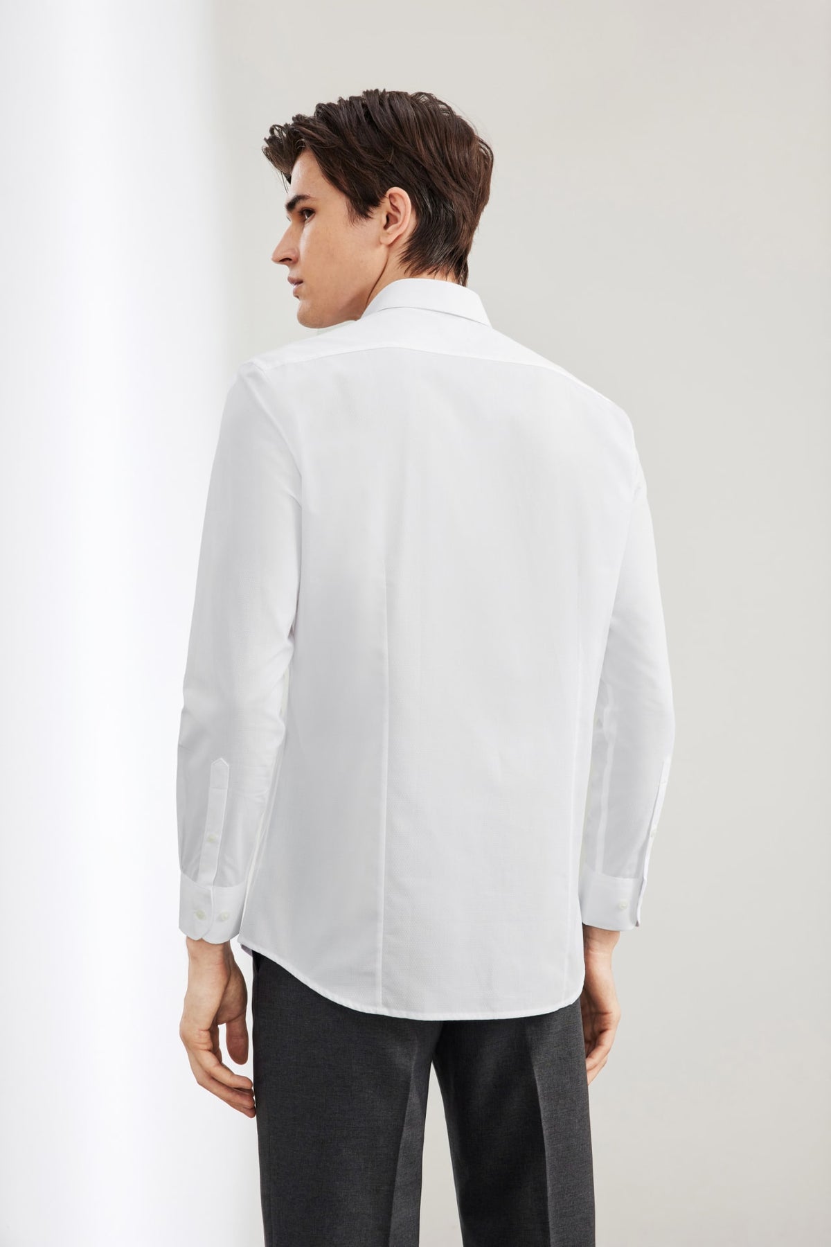 G2000 - Shirts - Non-Iron Easy Care Dot Texture Smart Fit Shirt