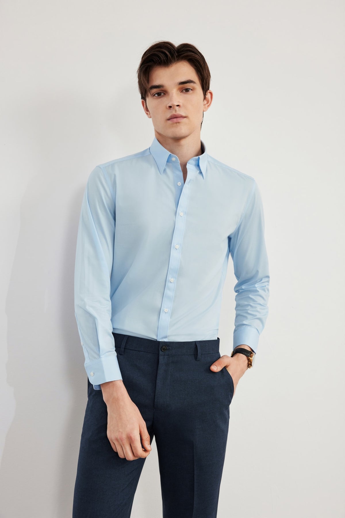 G2000 Shirts Non-Iron Easy Care Dot Texture Smart Fit Shirt