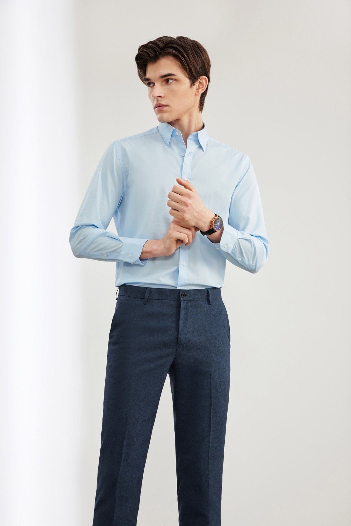 G2000 - Shirts - Non-Iron Easy Care Dot Texture Smart Fit Shirt