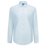 G2000 Shirts & Tops Non-Iron Quick Dry Smart Fit Dot Textured Shirt Azure Zephyr Smart