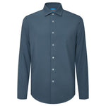 G2000 Shirts & Tops Non-Iron Quick Dry Smart Fit Dot Textured Shirt Sapphire Shadows Smart