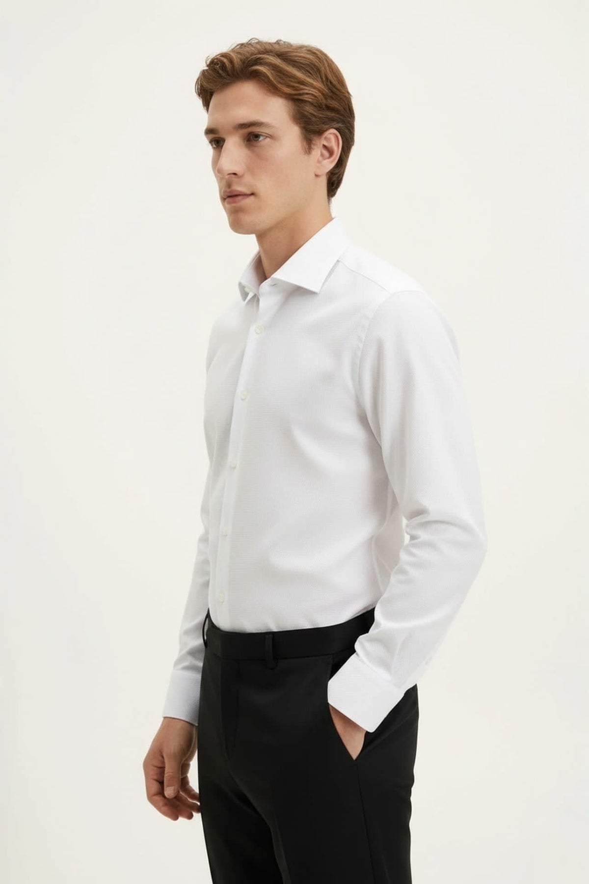 G2000 Shirts Non-Iron Dry Stretch Twill Regular Fit Long Sleeve Shirt