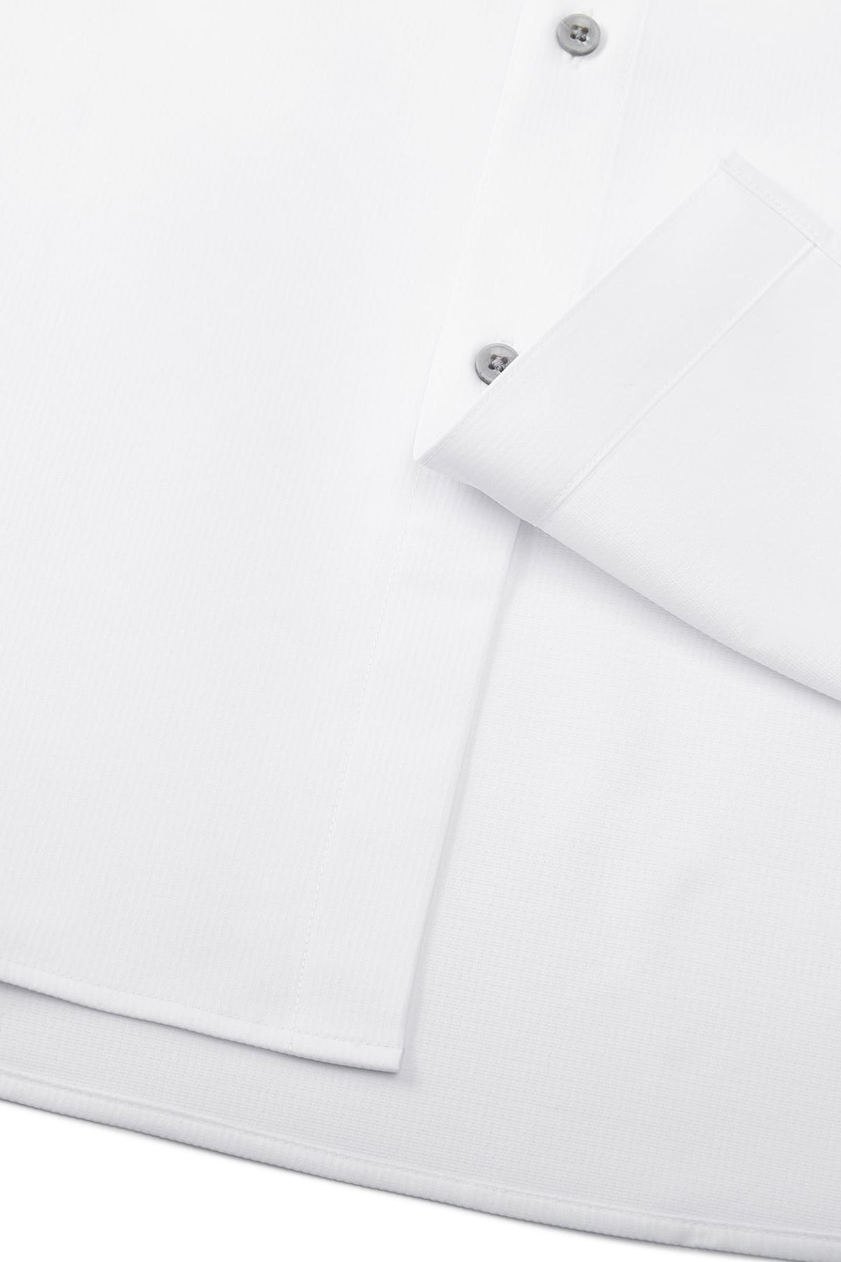 G2000 - Shirts - Non-Iron Dry Stretch Texture Stripe Smart Fit Long Sleeve Shirt