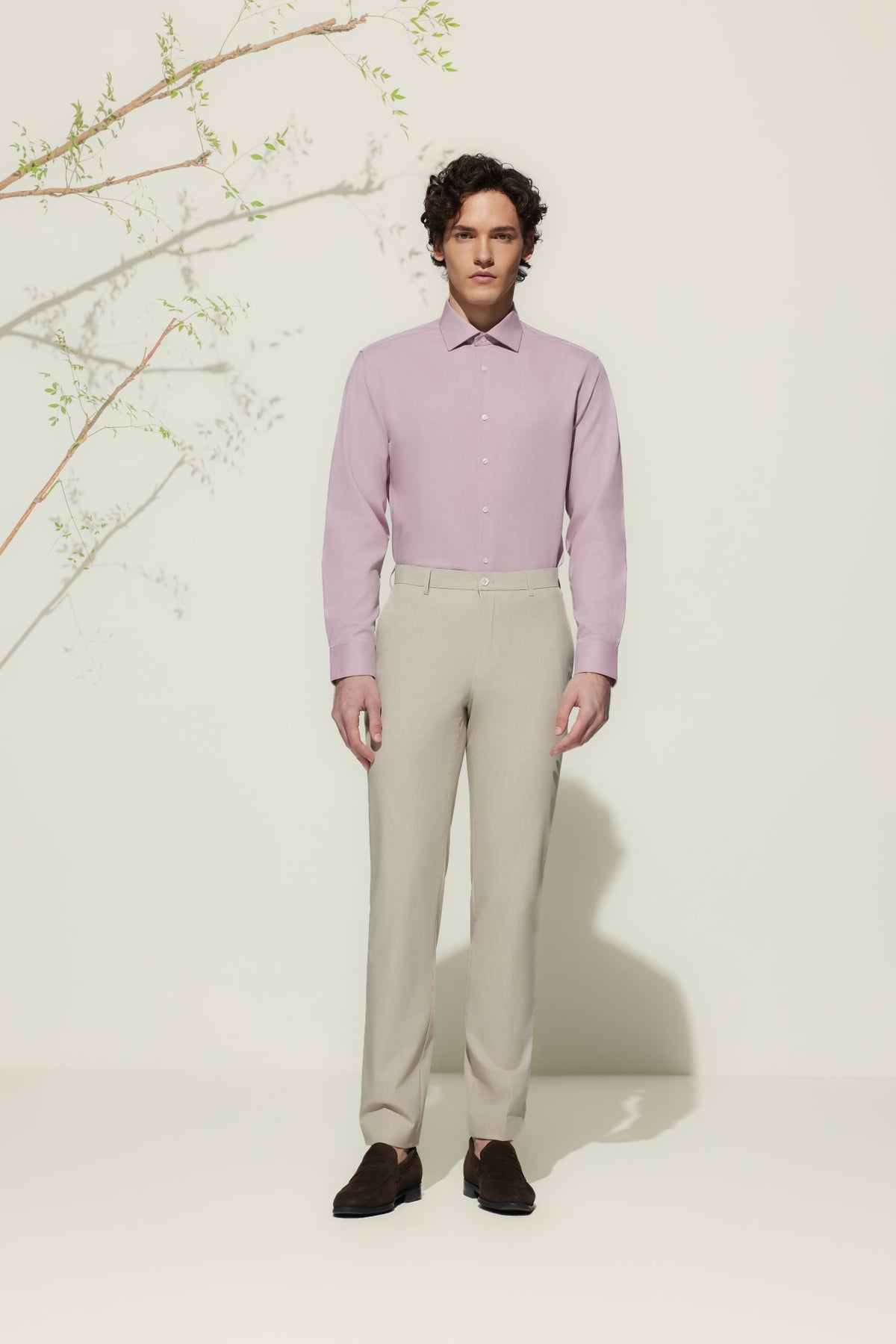 G2000 - Shirts - Non-Iron Silky Touch Smart Fit Twill Shirt - Blushing Amethyst - Smart