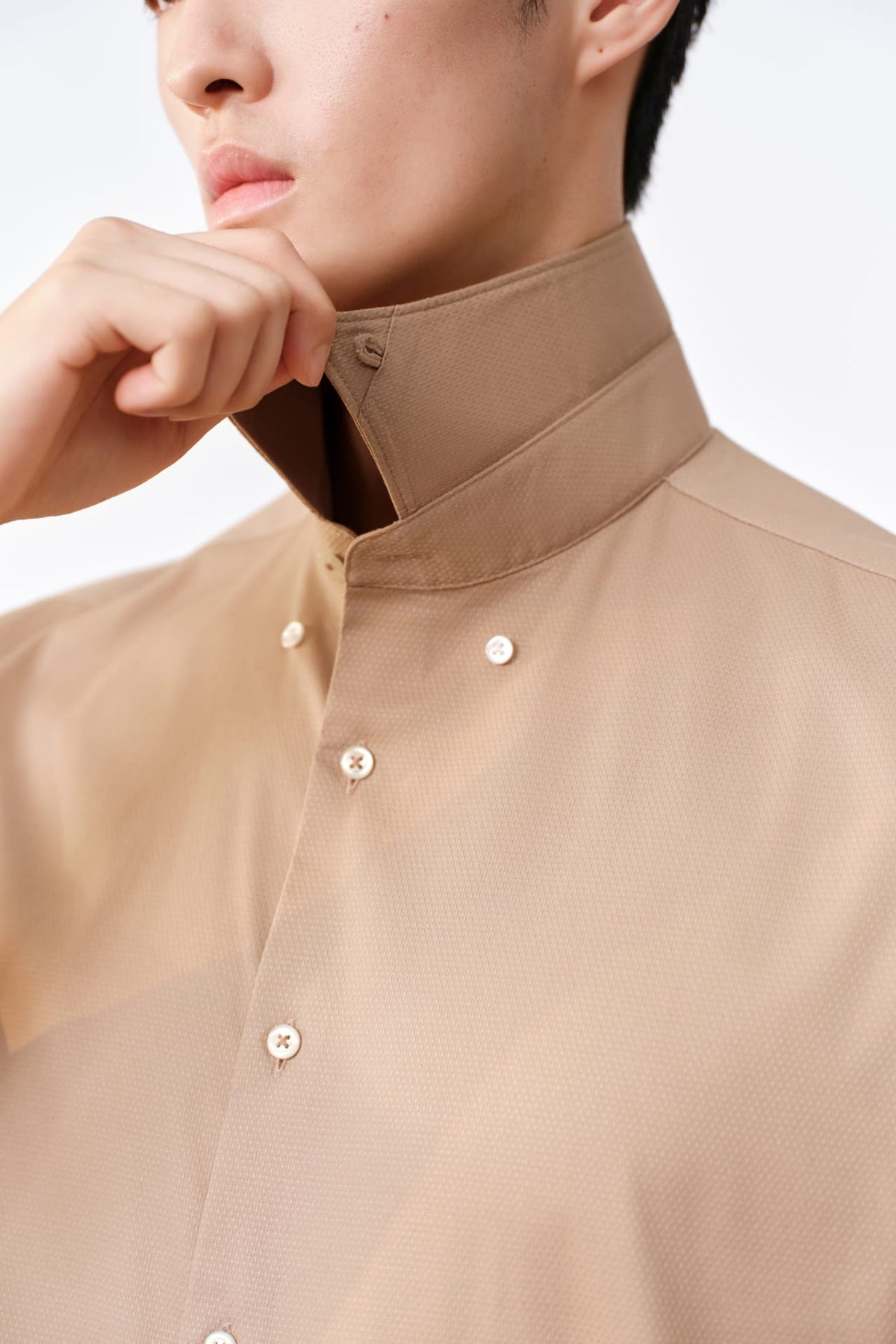 G2000 - Shirts - Non-Iron Easy Care Stretch Dot Textured Smart Fit Short Sleeve Shirt