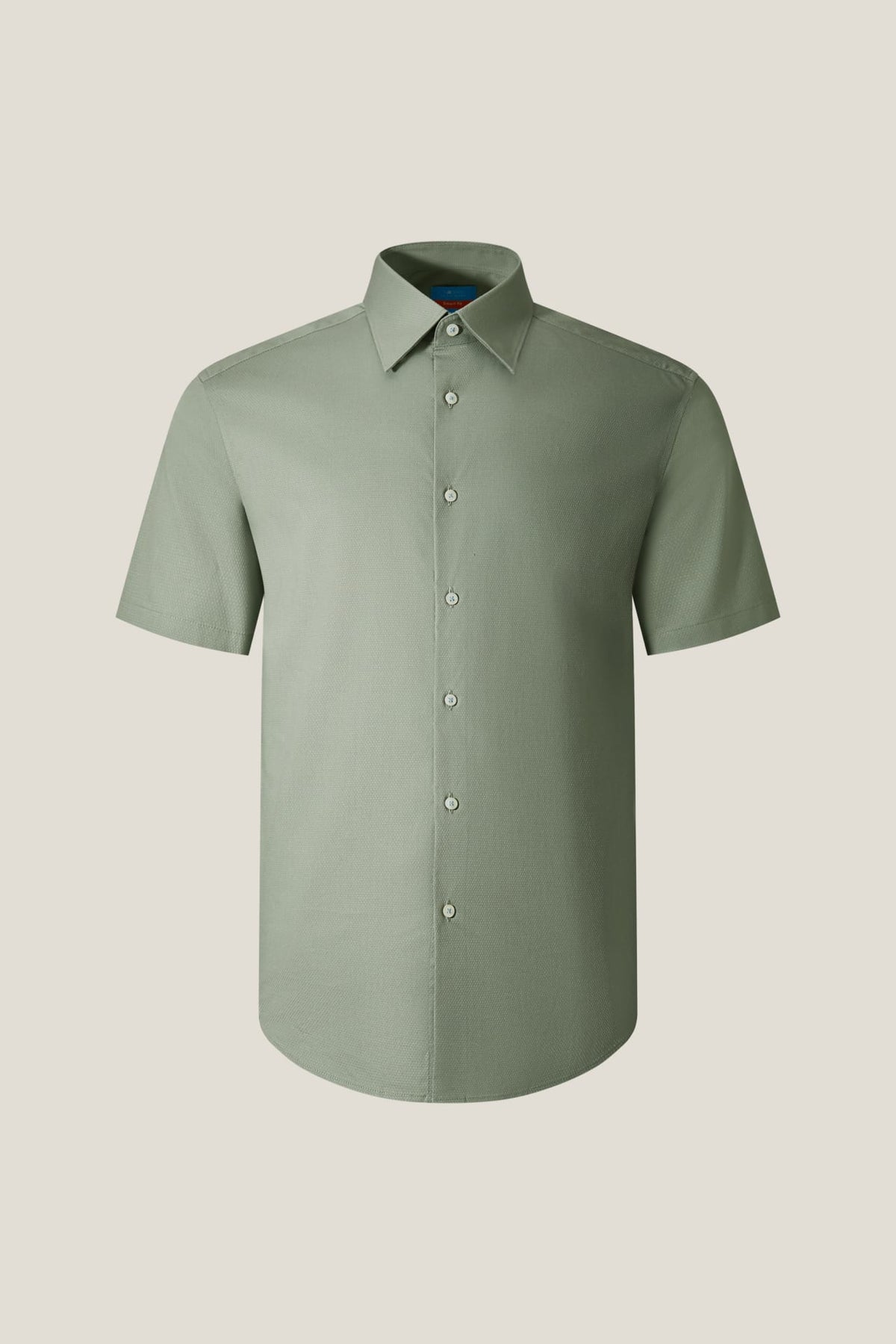 G2000 Shirts Non-Iron Easy Care Smart Fit Dot Texture Short Sleeve Shirt Glossy Eucalyptus Smart