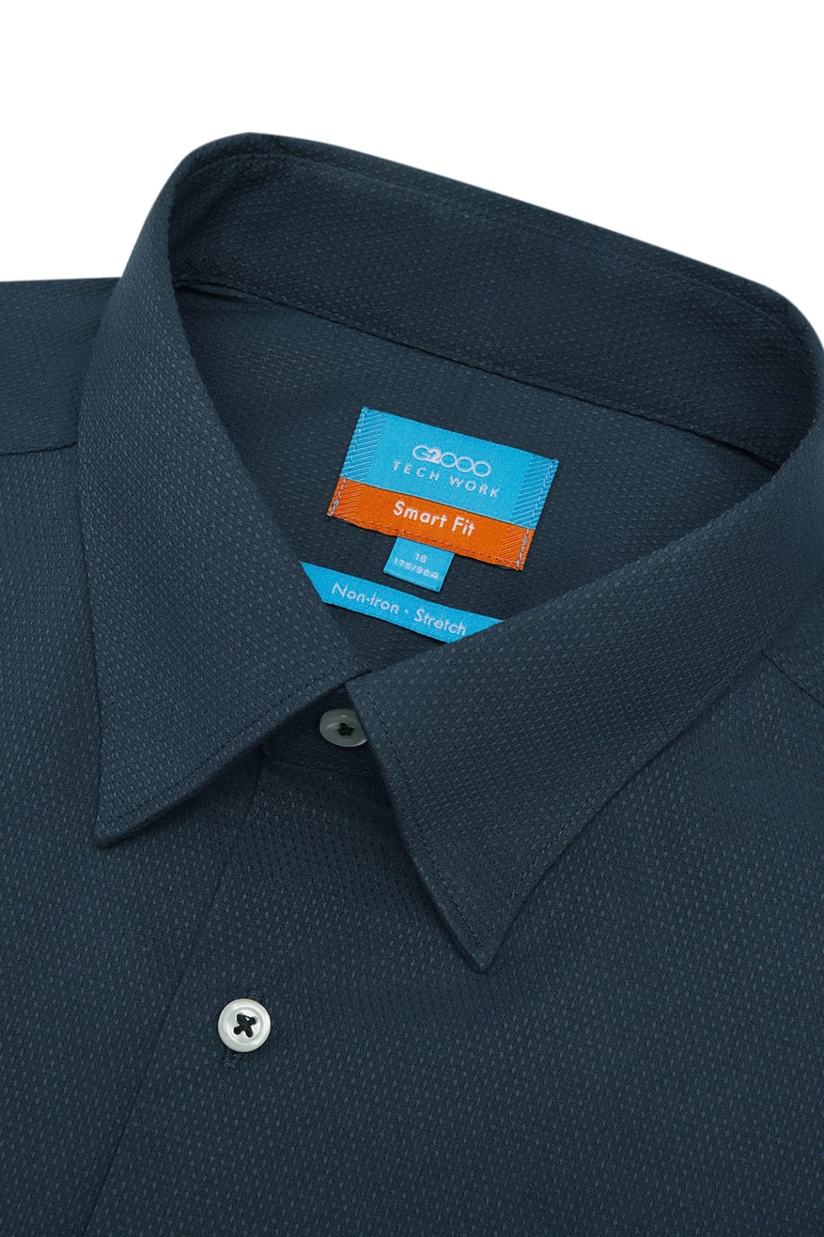 G2000 Shirts Non-Iron Easy Care Smart Fit Dot Texture Short Sleeve Shirt
