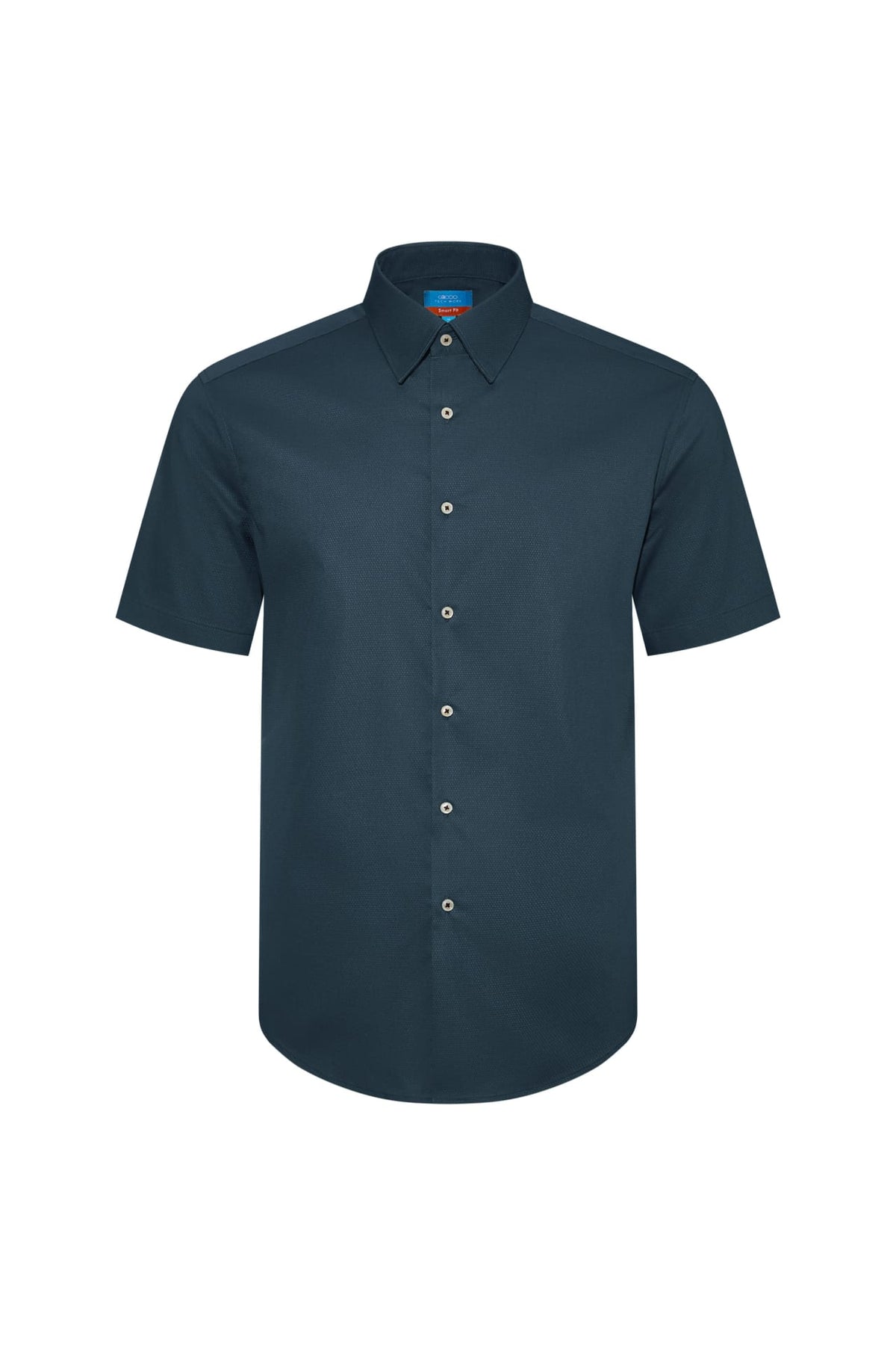 G2000 Shirts Non-Iron Easy Care Smart Fit Dot Texture Short Sleeve Shirt Raven Depths Smart