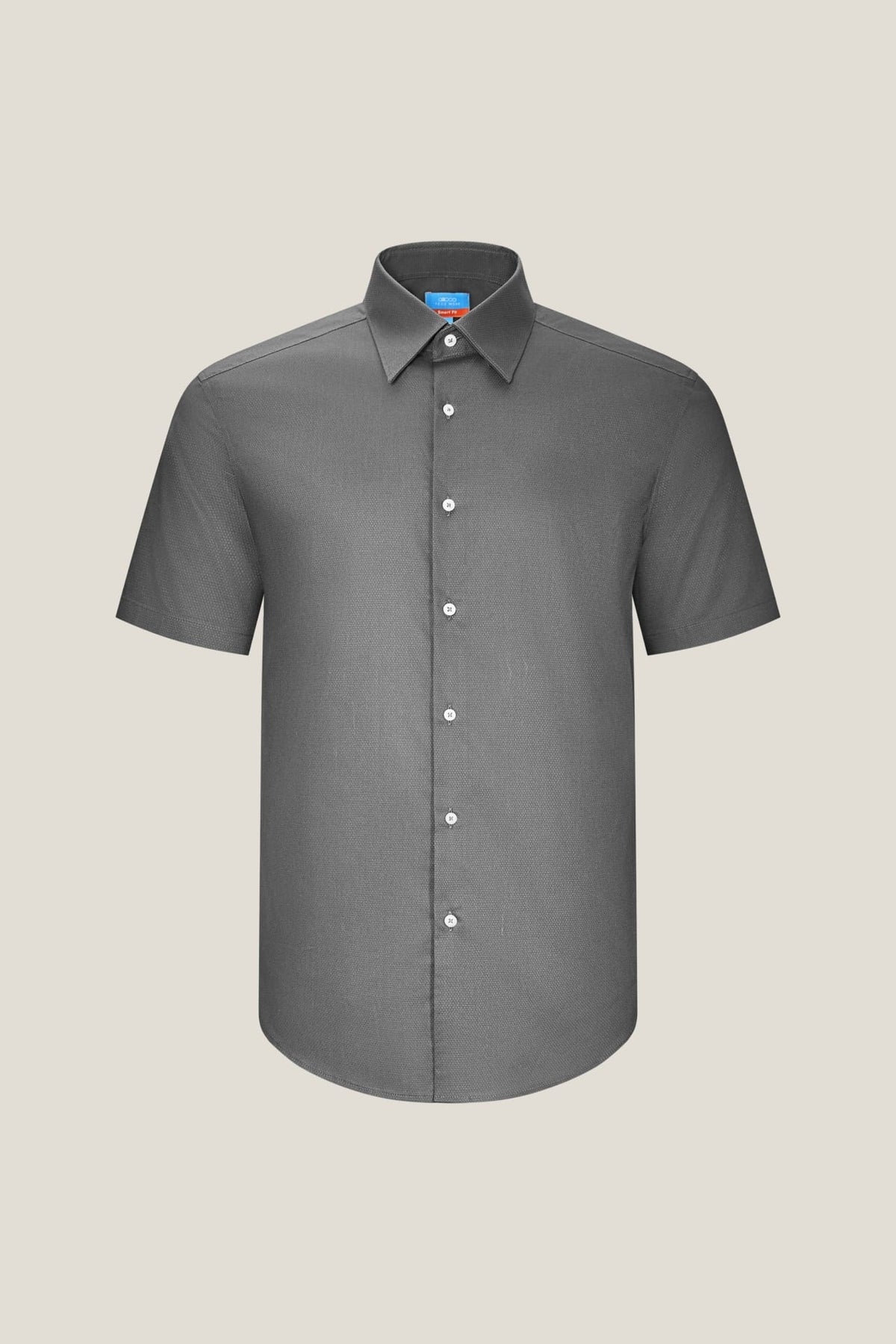 G2000 Shirts Non-Iron Easy Care Smart Fit Dot Texture Short Sleeve Shirt Imperial Shadow Smart