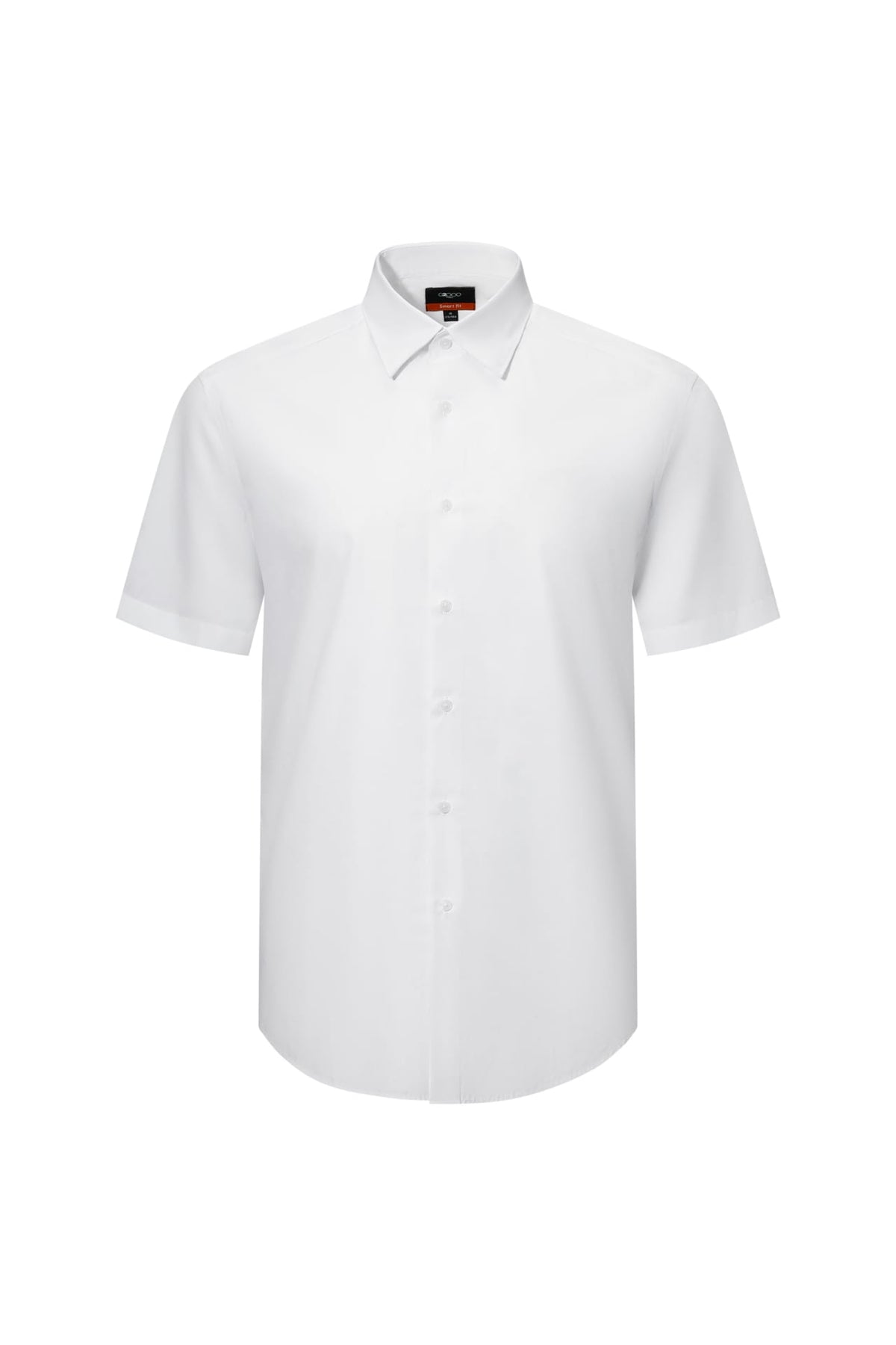 G2000 Shirts Non-Iron Easy Care Poplin Smart Fit Short Sleeve Shirt Brilliant White Smart