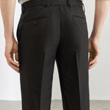 Poly Twill Slim Fit Suit Pants
