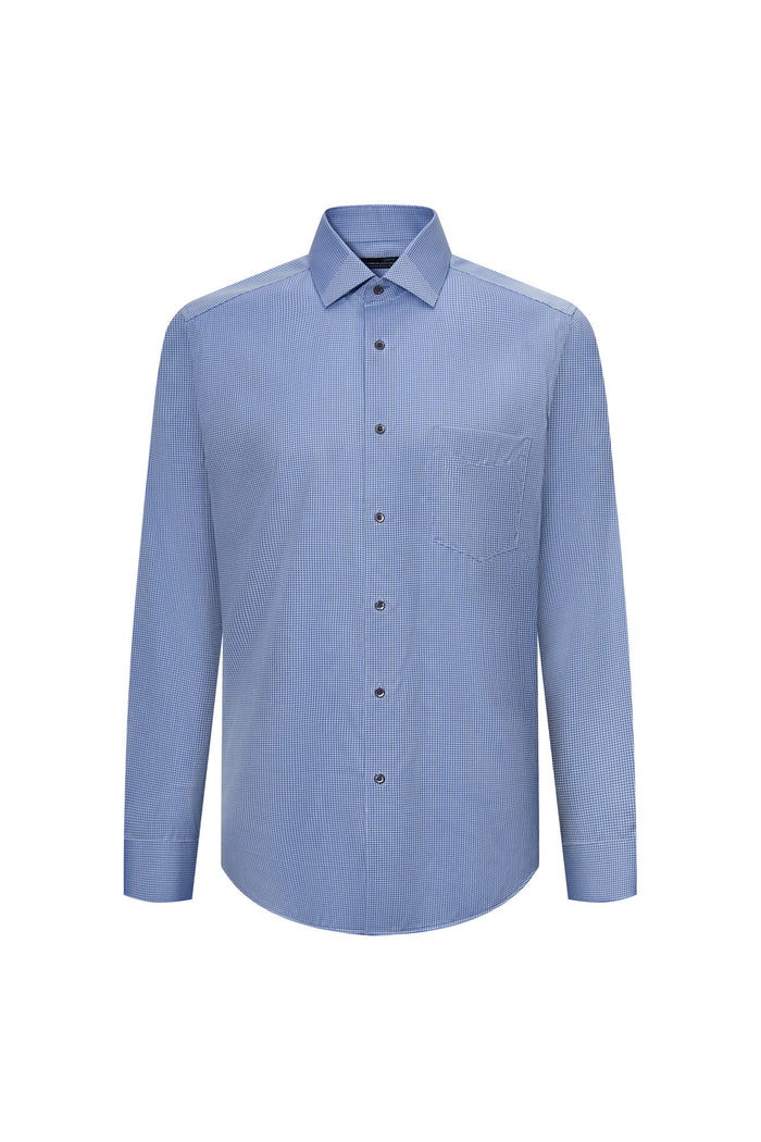 Premium Cotton Silk Check Shirt