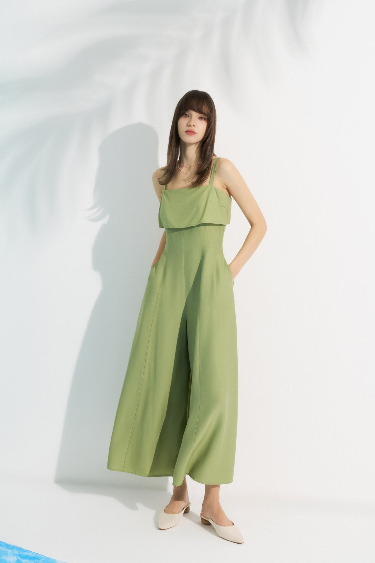 Flare Jumpsuit with Adjustable Straps | G2000 Singapore