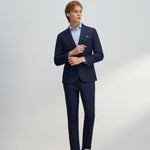 G2000 Suits Anti-Bacterial Slim Fit Textured Suit Blazer Nocturnal Ink Slim