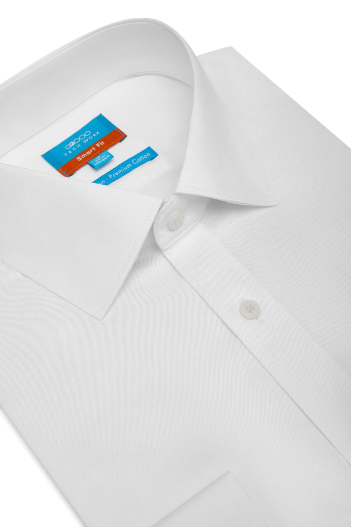 Non-Iron Premium Cotton Fine Twill Smart Fit Long Sleeve Shirt