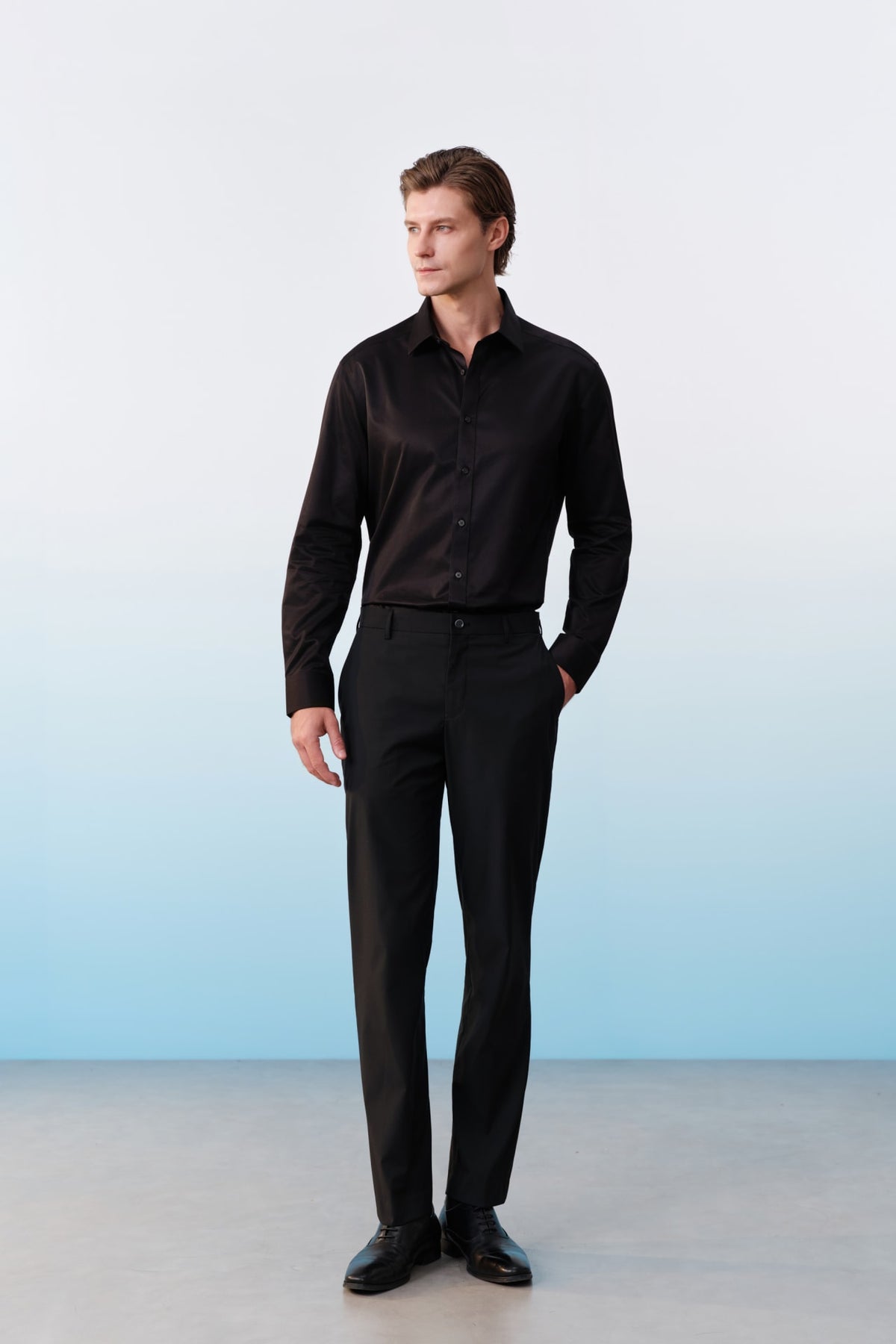 G2000 Shirts Non-Iron Premium Cotton Fine Twill Smart Fit Long Sleeve Shirt