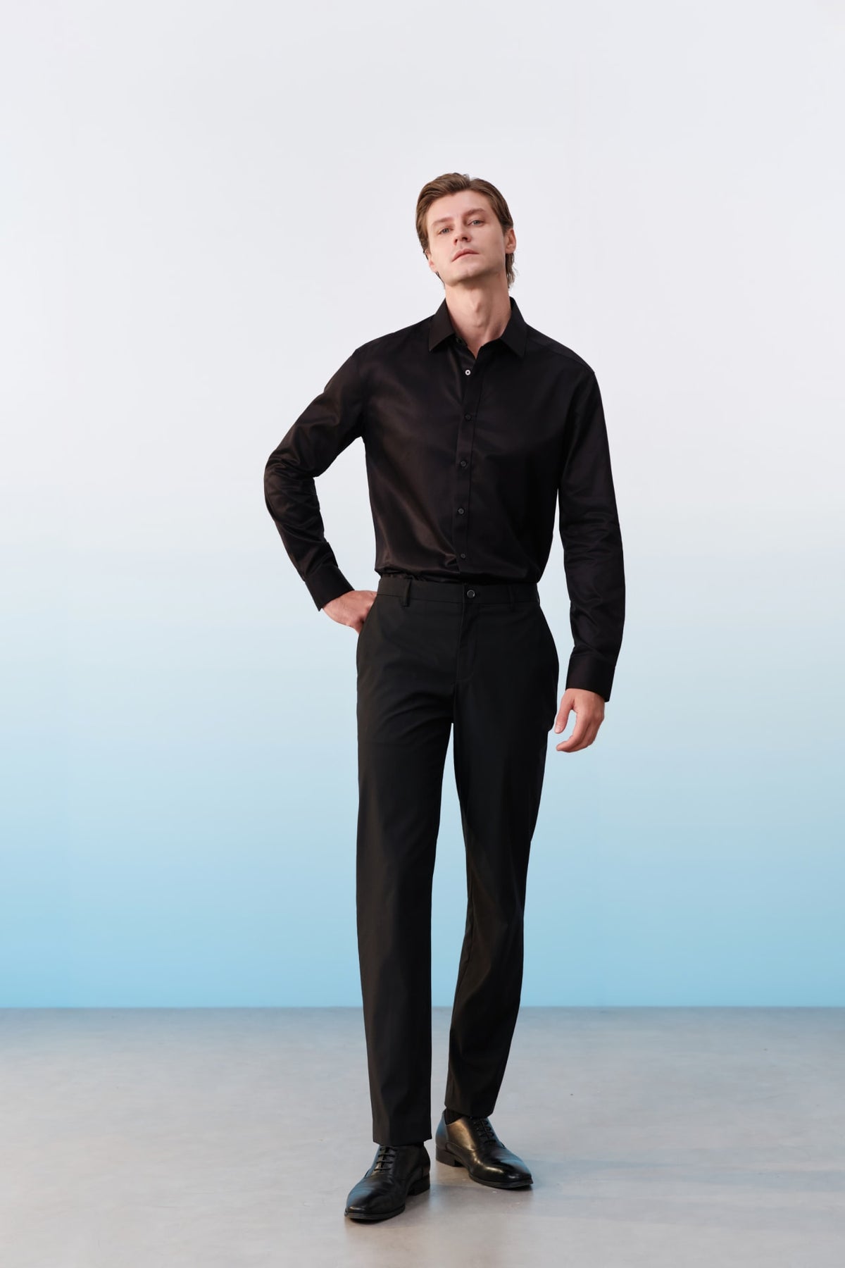 G2000 Shirts Non-Iron Premium Cotton Fine Twill Smart Fit Long Sleeve Shirt
