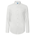 G2000 Shirts Non-Iron Cotton Stretch Smart Fit Twill Shirt Pure White Smart