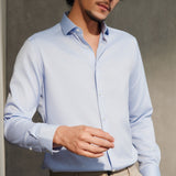 Non-Iron Cotton Stretch Smart Fit Twill Shirt