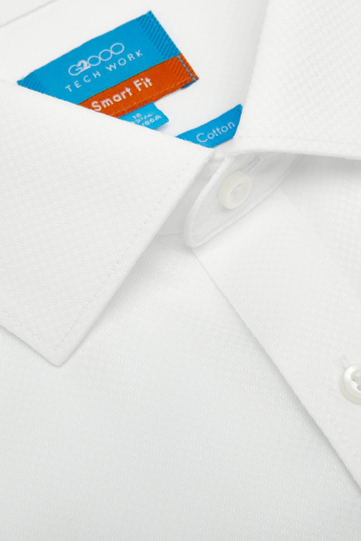 G2000 - Shirts - Non-Iron Cotton Stretch Smart Fit Texture Shirt