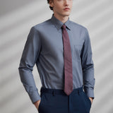 Easy Care Cotton Blend Poplin Smart Fit Long Sleeve Shirt