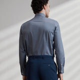 Easy Care Cotton Blend Poplin Smart Fit Long Sleeve Shirt