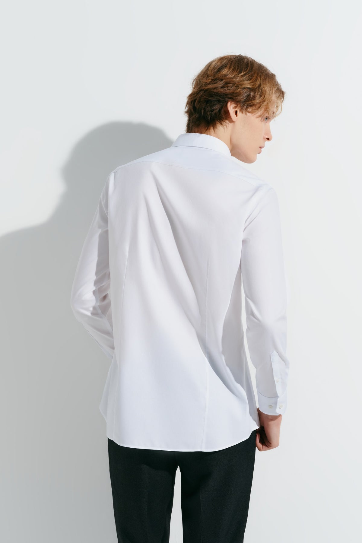 Non-Iron Pure Cotton Oxford Smart Fit Long Sleeve Shirt