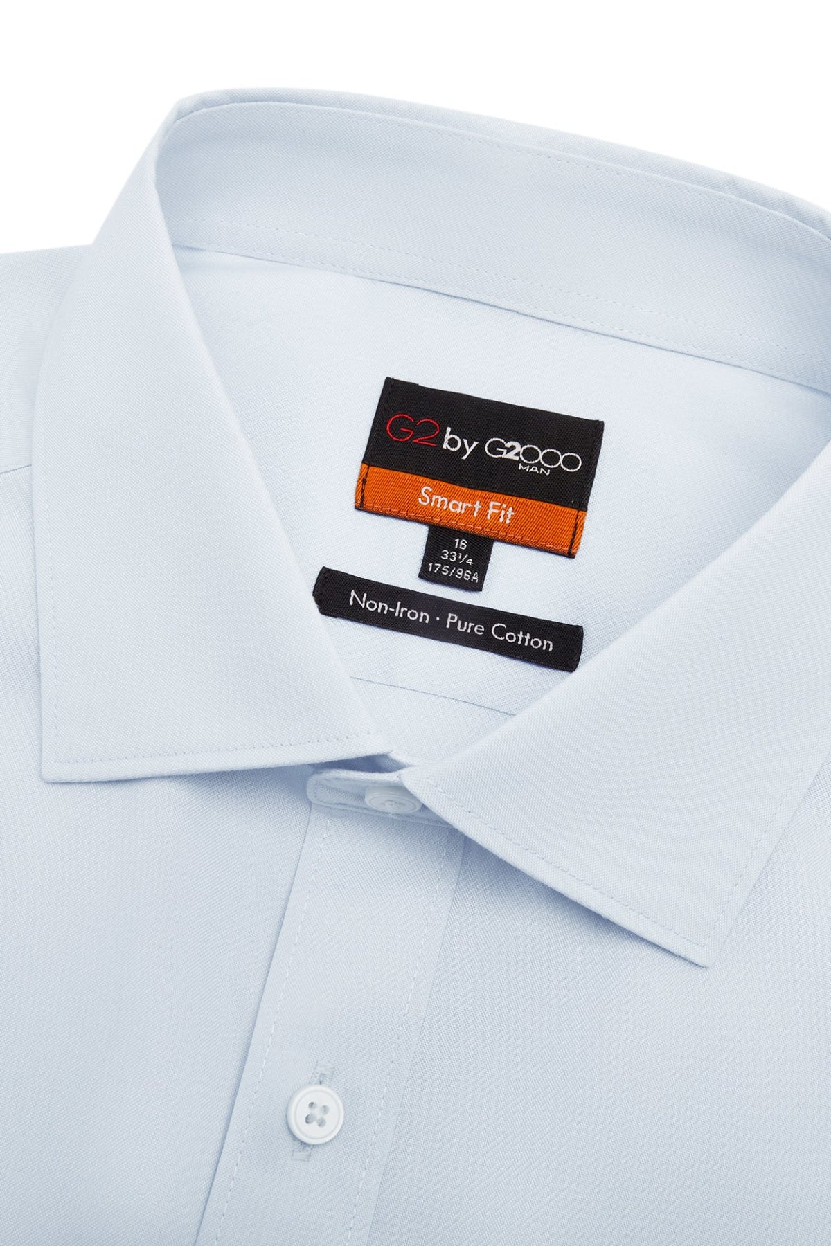 Non-Iron Pure Cotton Oxford Smart Fit Long Sleeve Shirt