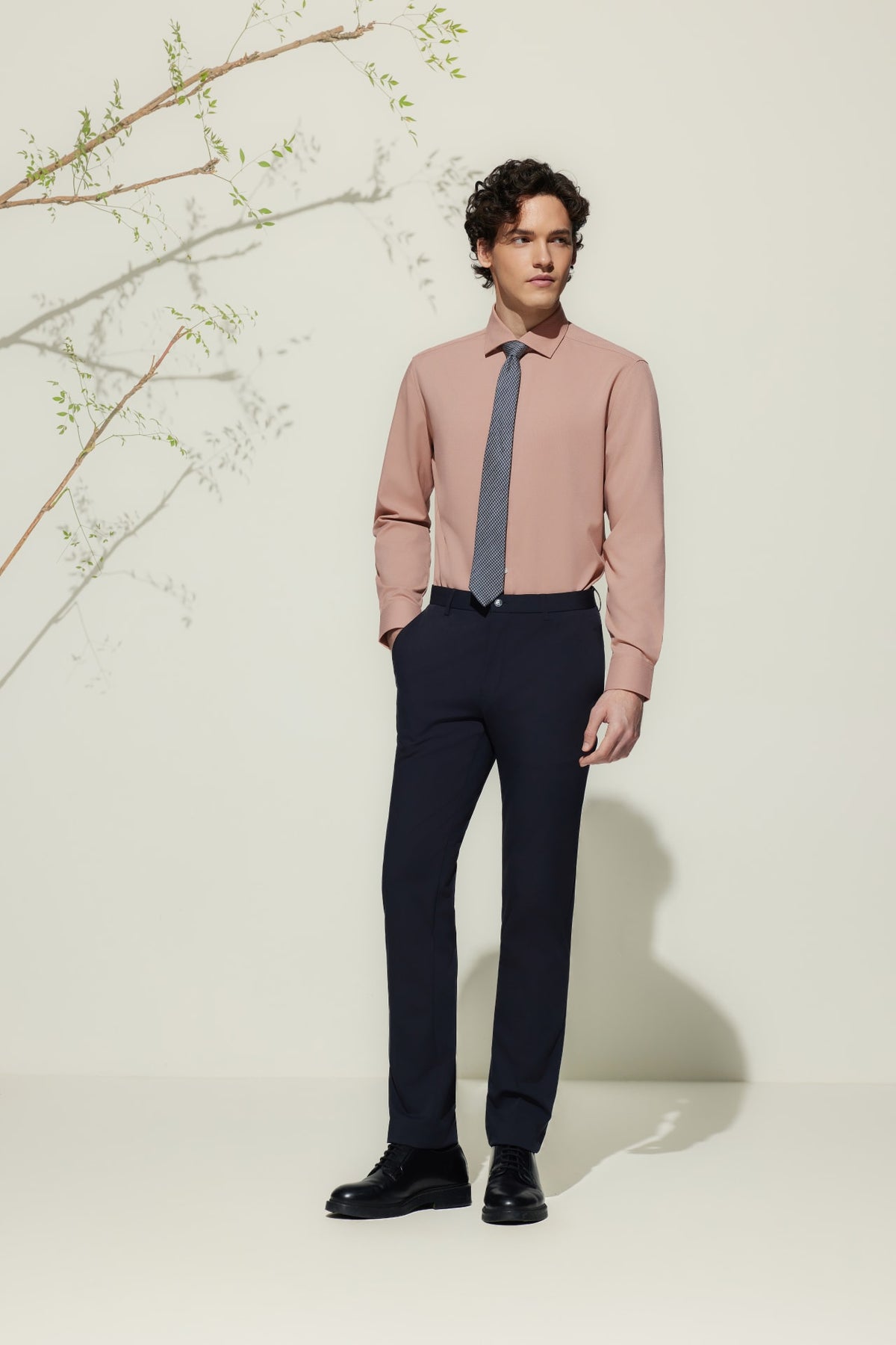 G2000 Shirts Non-Iron Dry Smart Fit Texture Twill Shirt Silken Rosette Smart