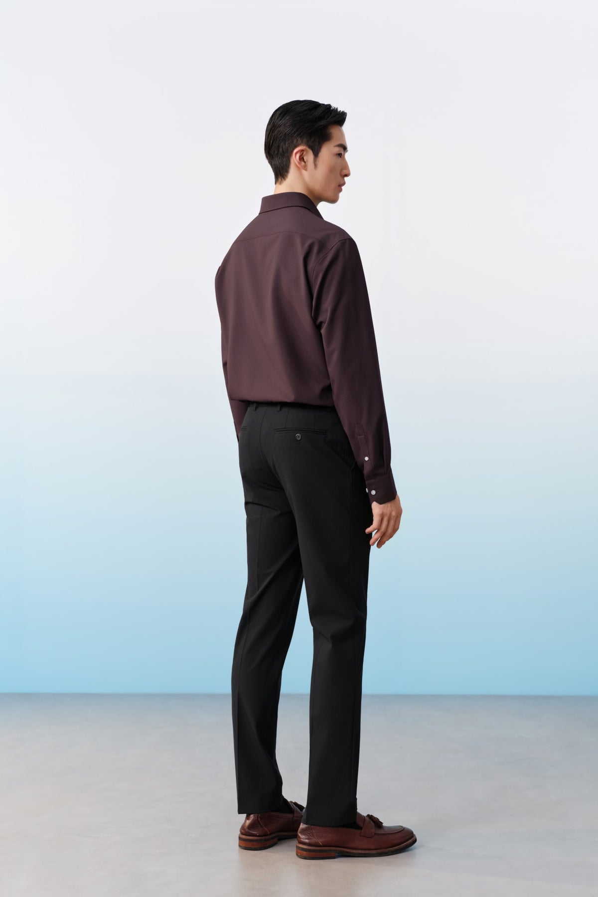 G2000 Shirts Non-Iron Dry Texture Twill Smart Fit Long Sleeve Shirt