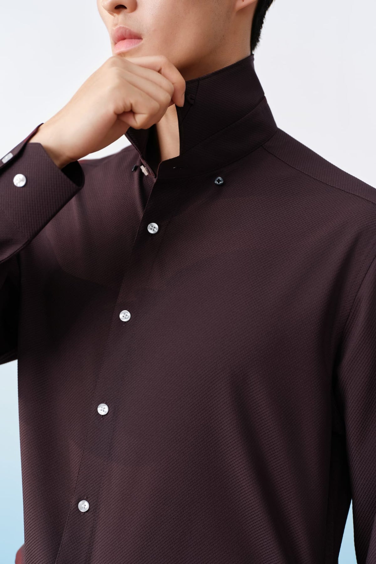 G2000 Shirts Non-Iron Dry Texture Twill Smart Fit Long Sleeve Shirt