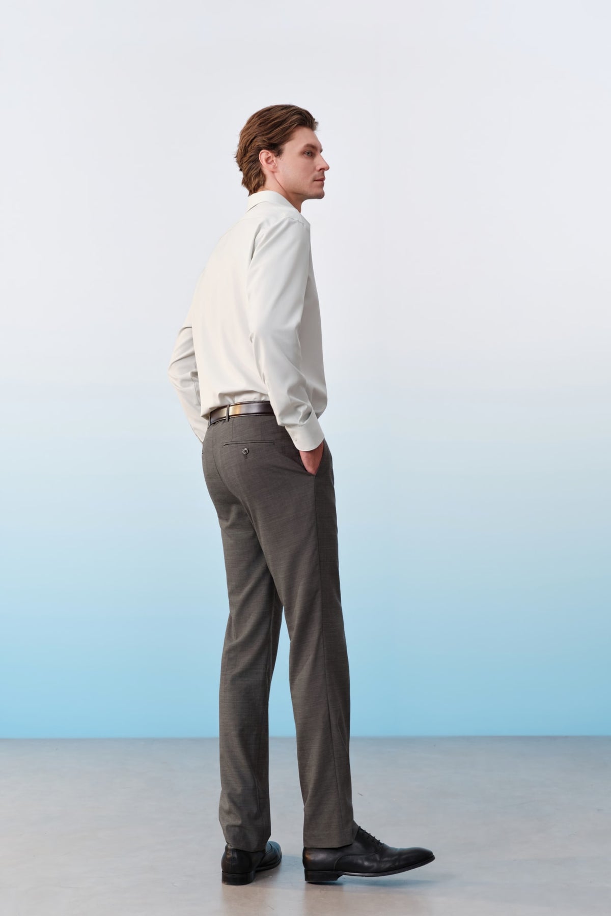 G2000 Shirts Non-Iron Dry Fine Twill Smart Fit Long Sleeve Shirt