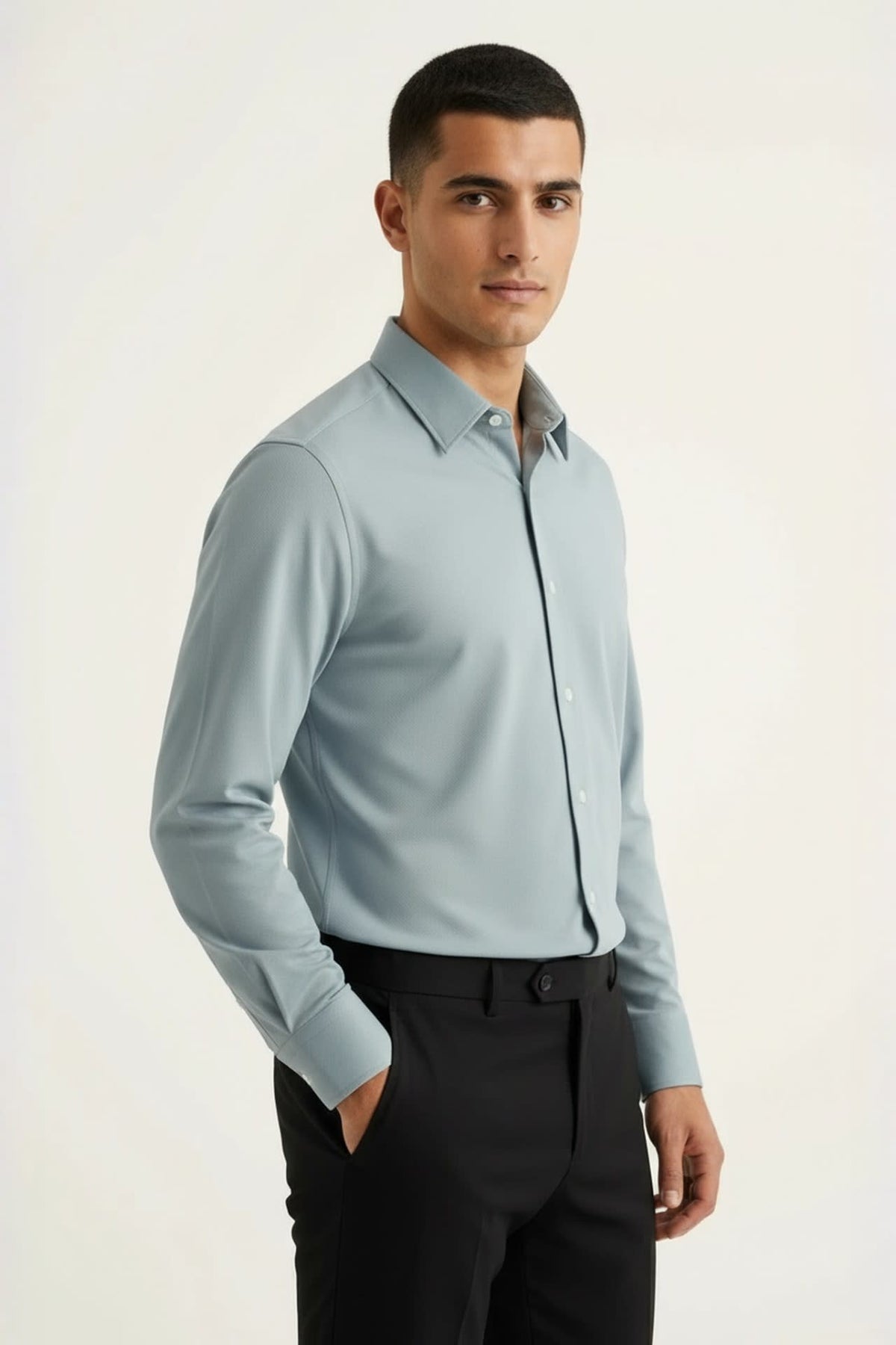 G2000 Shirts Non-Iron Dry Fine Twill Smart Fit Long Sleeve Shirt